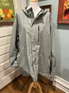 Gore Tex Guidewear Men's Silver And Gray Hooded Jacket - Size 3XLT EUC Bass pro - Picture 1 of 8