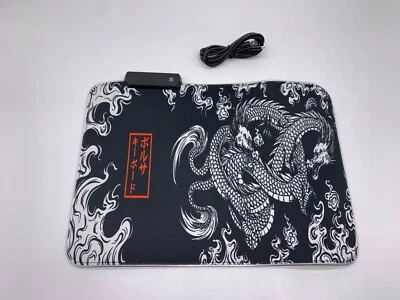 Gaming Mousepad Protector Gamer Table Computer Mats Keyboard w led 13.5 x 12 in - Image 1 of 2