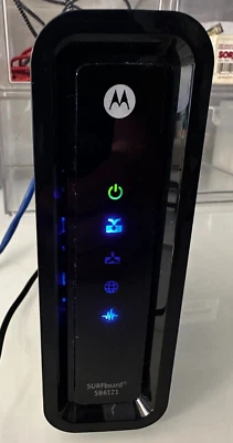 Motorola CABLE MODEM Surfboard SB6121 DOCSIS 3.0 Black USED - Image 1 of 4