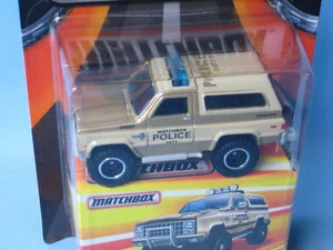 Matchbox Chevy Blazer Police 70mm Spielzeug Modellauto in BP USA Best of Series d - Bild 1 von 2