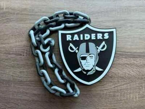 Las Vegas Raiders übergroße Kette Halskette - mutiger Fan Anhänger für echte Unterstützer - Bild 1 von 2