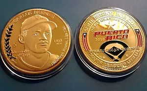 CARLOS BERNIER Juana Diaz PUERTO RICO PIRATES MLB Baseball token ficha medalla . - Picture 1 of 6