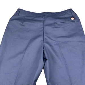 Red Kap Pants Men 36X27 Navy Blue Chino Canvas Wide Leg Workwear Uniform Outdoor - Picture 1 of 12