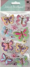 Jolee's Boutique 3-D Glittered stickers PAISLEY BUTTERFLIES 89253 Fast FREE Ship