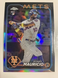 2024 Topps Chrome Refractor Ronny Mauricio (RC) New York Mets - Picture 1 of 3