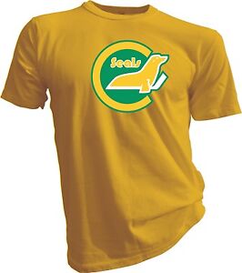 California Golden Seals Defunct Old Time NHL Hockey T Tee-Shirt Team Sports s