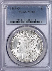 1884-O Morgan Silver Dollar $1 PCGS MS64 - Extremely Lustrous! New Holder! - Picture 1 of 4