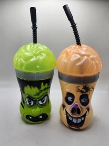 Halloween Cups Pro Sep 2013 Frankenstein And Pig Man Brain Cups Kids  - Picture 1 of 7