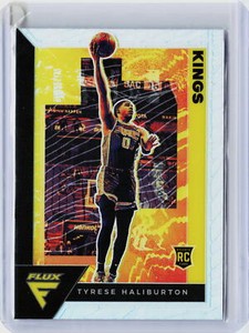 Tyrese Haliburton Rookie Silver - 2020-21 Panini Flux #203 - Sacramento Kings