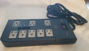Ace Surge Protector 6' 8 Outlet With Phone Protection Black - Picture 1 of 7