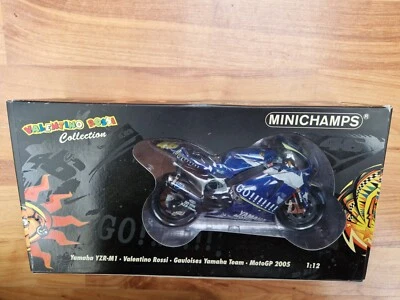 MINICHAMPS 1/12 Yamaha YZR-M1 Gauloises 2005 Valentino Rossi Moto Gp Moto - Imagen 1 de 4