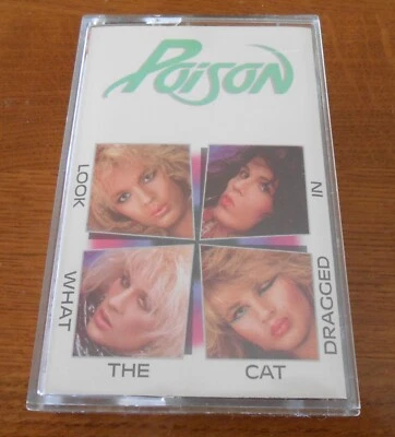 Poison - Look What The Cat Dragged In - Cassette Tape Enigma Records 1986 Foto 1 de 4