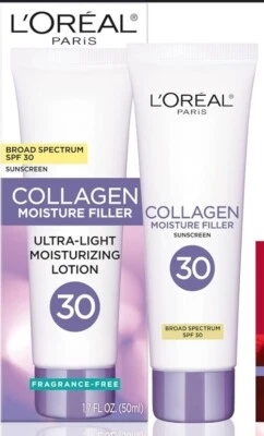 (3 件装)欧莱雅巴黎胶原蛋白保湿填充日常保湿霜 - 1.7 盎司 — 第 1/4 张图片