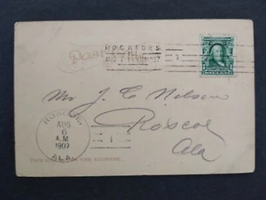 Alabama: Roscoe 1907 Receiving Cancel from Illinois, Doane 3/1, DPO Baldwin Co - Imagen 1 de 2