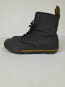 Dr. Martens Winsted schwarz Canvas 8 Augen Schnürstiefel Herren Größe 6 Damen Größe 7 selten - Bild 1 von 12