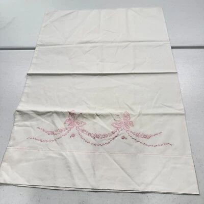 Funda Almohada Cañón Vintage Estándar Rosa Emobirdwed Mariposa Floral Algodón Foto 1 de 4