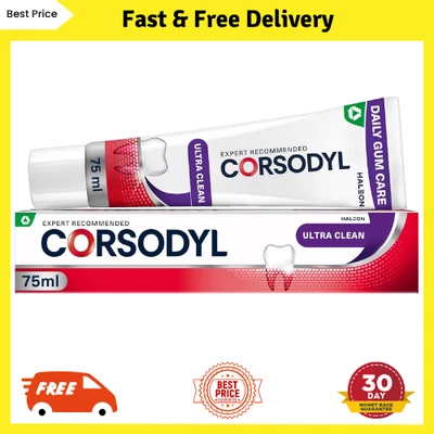 BRANDED Corsodyl Toothpaste Ultra Clean, Daily Gum Care, 75ml