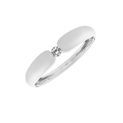 Silverly Anello Solitario Zirconi Cubici CZ Brillante Argento Sterling .925 - Immagine 1 di 4