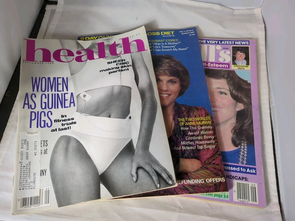 VTG 1980's Magazine Lot Of 3 Women's Health Lady's Choice McCall's Anne Murray Foto 1 de 4
