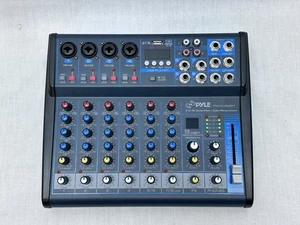 Pyle Bluetooth 8 Ch. Studio / DJ Controller Audio Mixer Console System PMXU83BT - Picture 1 of 16