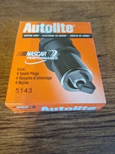 (4) AUTOLITE Part 5143 Automotive Copper Core Spark Plugs. - Picture 1 of 1