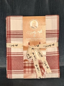Dolly Parton 60" x 84 Stoff Tischdecke rot & weiß kariert - Bild 1 von 1
