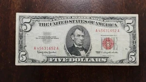 United States-Legal Tender Note 5 Dollars 1963 - Picture 1 of 2