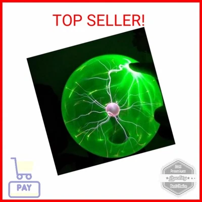 Touch Sound Sensitive Glass Plasma Ball Lamp Crystal Green Color Globe Design (6 - Image 1 of 2