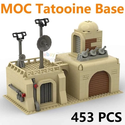 MOC Military Desert Tatooine Building Blocks Bricks Base Fortress House Weapon - Image 1 of 4
