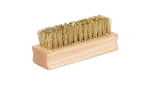 Cepillo de zapatos, cerdas de latón de calidad, práctico y portátil, mango de madera duradero - Imagen 1 de 3
