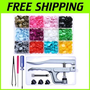 Comprehensive Crafting Kit: 360 KAM Snaps with Easy-Apply Pliers - 12 Colors - Picture 1 of 9