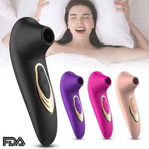 Sucking Vibrator G-spot Clitoris Vibrating Nipple Sucker Massager Sex Toys Women - Picture 1 of 17