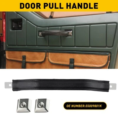 NEW Black Interior Door Strap Pull Inside Handle Set Pair FOR 87-95 YJ WRANGLER - Image 1 of 4