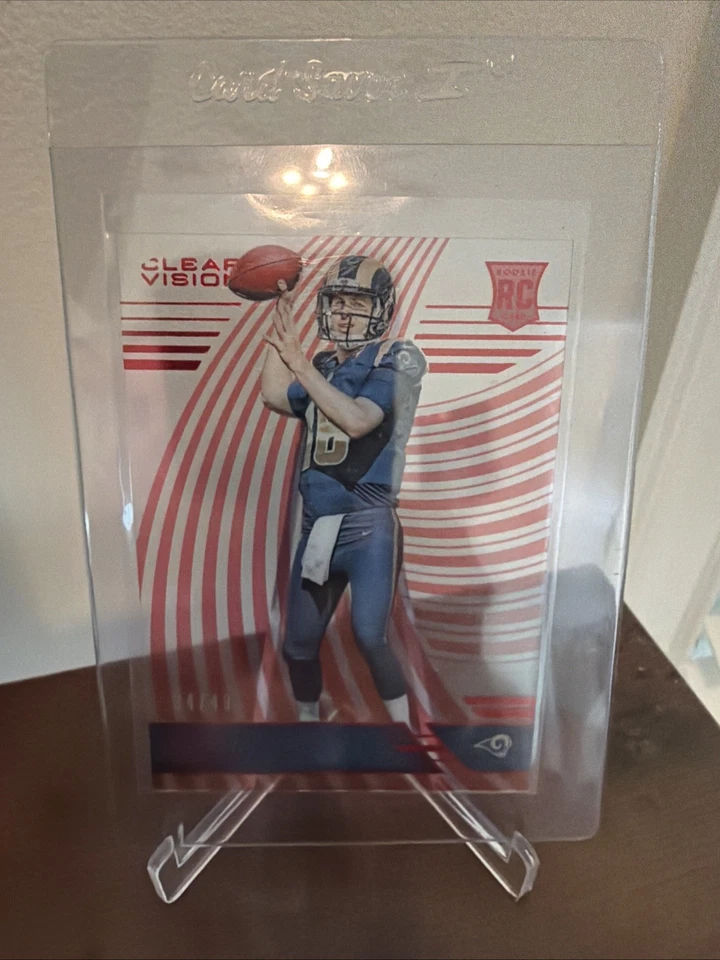 2016 Panini Clear Vision Rookies Level 3 Red 34/49 Jared Goff  MINT Rookie - Image 1 of 1