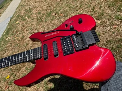 1990 Steinberger GM4R Candy Apple Red w Gigbag - Image 1 of 4