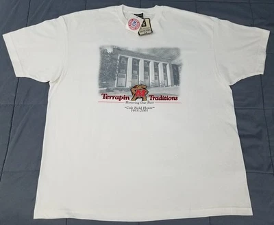 Camiseta De Colección 2002 Universidad de Maryland Terrapins Cole Field House 2XL Fútbol Foto 1 de 4