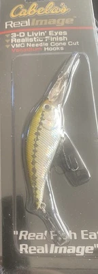 CABELA’S REAL IMAGE SHAD 3D eyes 2-1/2” NEW VMC Cone Hooks - Image 1 of 2
