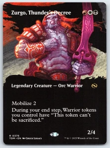 Zurgo, Thunder's Decree (Borderless) - Tarkir: Dragonstorm - MTG - Near Mint - Picture 1 of 1