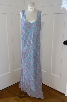 Maxi Vestido Diane von Furstenberg Talia Estampado Serpiente Asimétrico Gasa 14 Foto 1 de 4