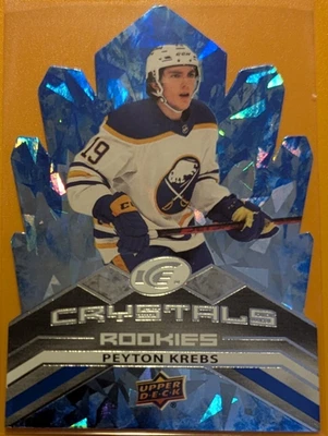 2021-22 Upper Deck Ice #IC-38 Peyton Krebs Ice Crystals Rookies - Image 1 of 2