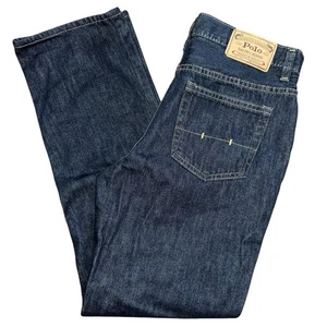 Polo Ralph Lauren Denim Boys Size 20 Dark Blue Wash Vestry Jeans - Picture 1 of 9