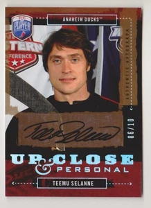 2006-07 Be A Player Teemu Selanne /10 Auto Up Close & Personal Anaheim Ducks - Foto 1 di 2