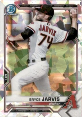 2021 BOWMAN PROSPECTS CHROME BRYCE JARVIS ARIZONA DIAMONDBACKS #BP-109 ATOMIC  - Image 1 of 2