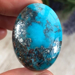 53.45 Cts. Large Nacozari Turquoise Cabochon - Picture 1 of 4