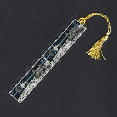 Apollo 15 Lunar Rover - Vintage Mint Set of 4 Stamps Bookmark Unique! - Image 1 of 2