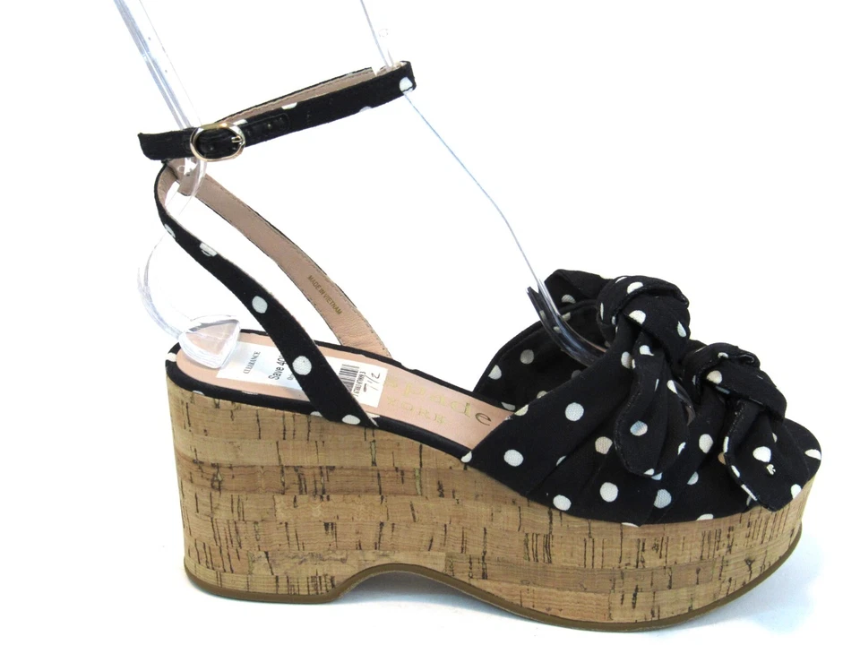 Kate Spade New York Julep Platform Wedge Sandal (Women's) - Black - Sz 7/7.5 M - Image 1 of 4