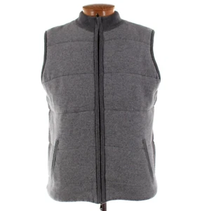 Peter Millar NWD Wool / Cashmere Tailored Fit Vest Size Large In Gray Melange - Picture 1 of 14
