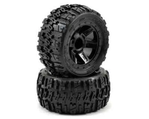 Pro-Line Pre-Mounted Trencher Desperado Wheels (2) (Black) - Picture 1 of 3