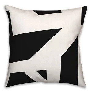 Creative Products Black Geo Blocks 18 x 18 Indoor / Outdoor Pillow - Picture 1 of 3