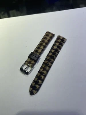 New Michele Zig Zag Faux Fur Watch Band  16mm - Image 1 of 4